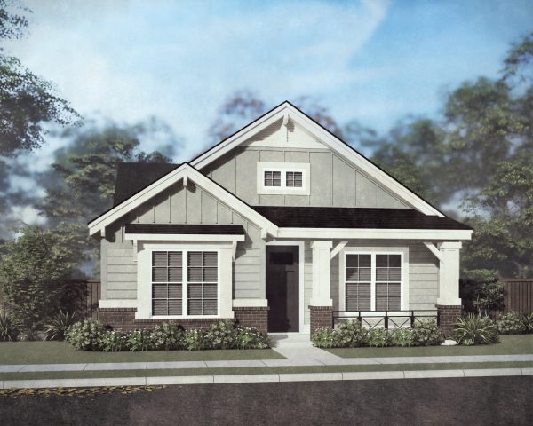 Elevation A - Black Forest - Single Story House Plans in Meridian ID