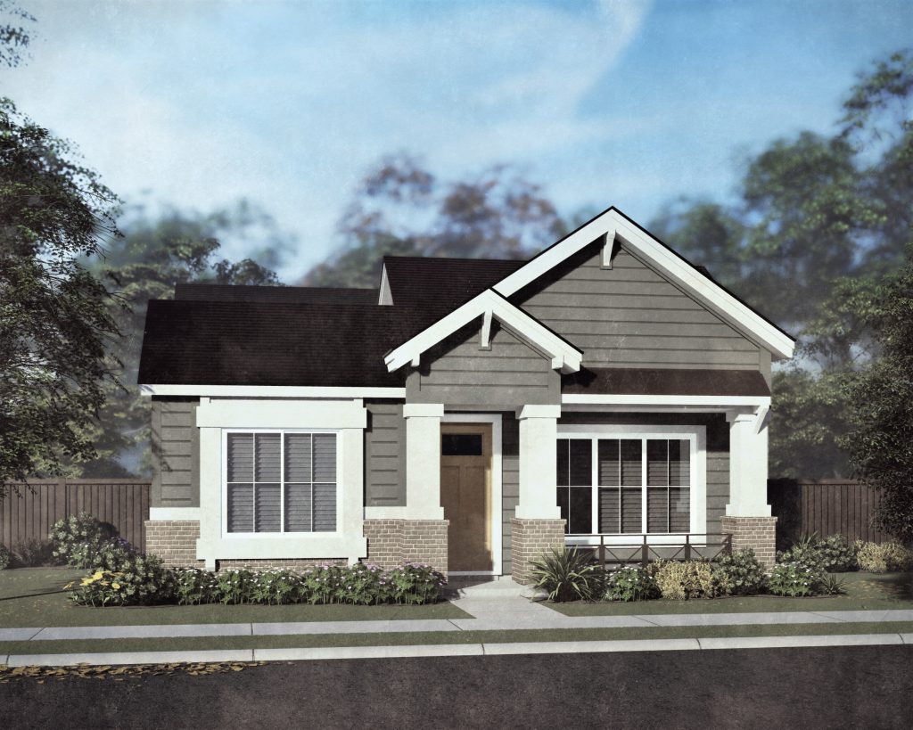 Elevation C - Black Forest - Single Story House Plans in Meridian ID