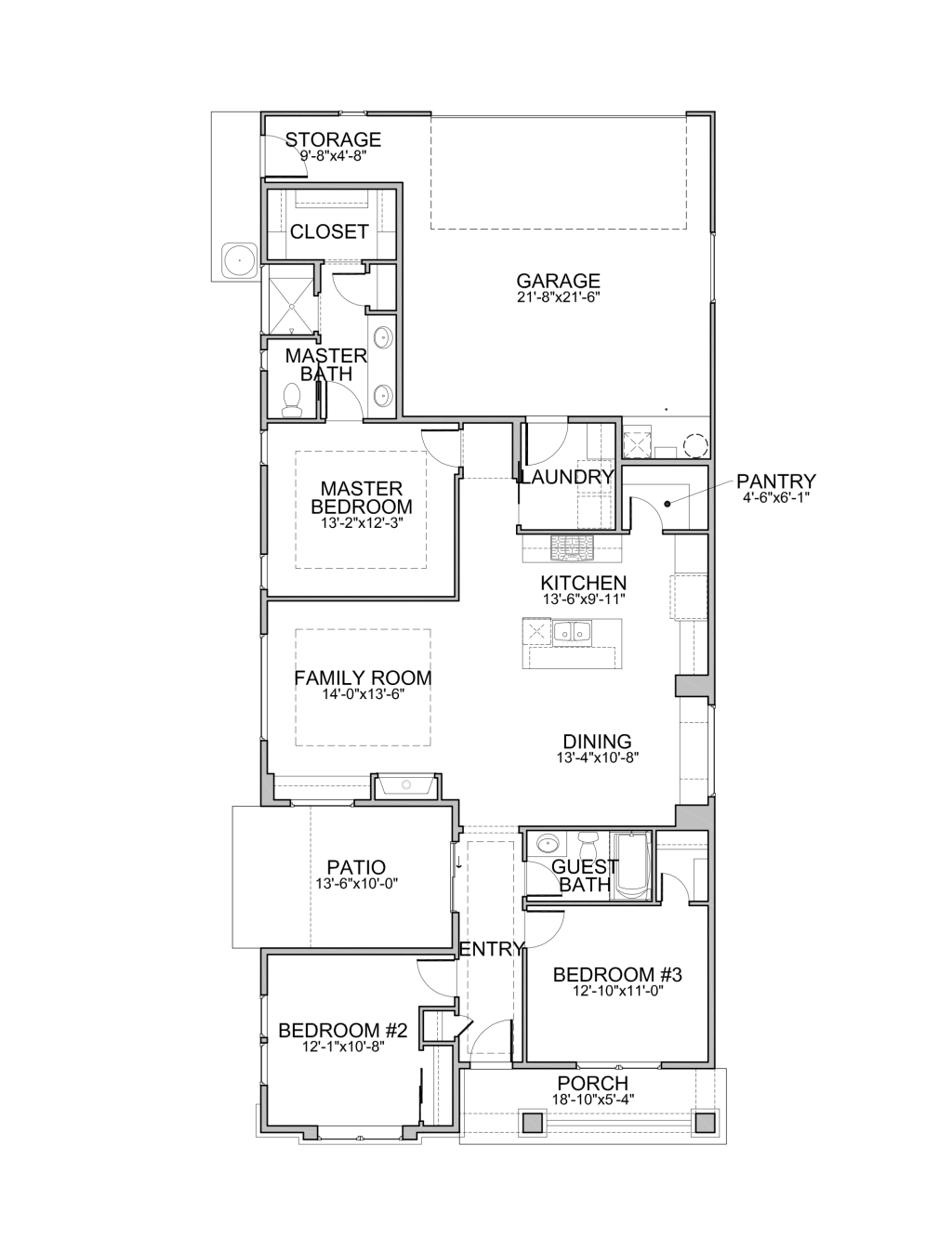Single Story House Plans in Meridian ID