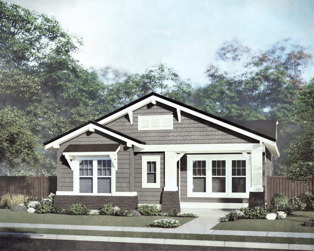Minnie Belle Elv A - Single Story House Plans in Meridian ID