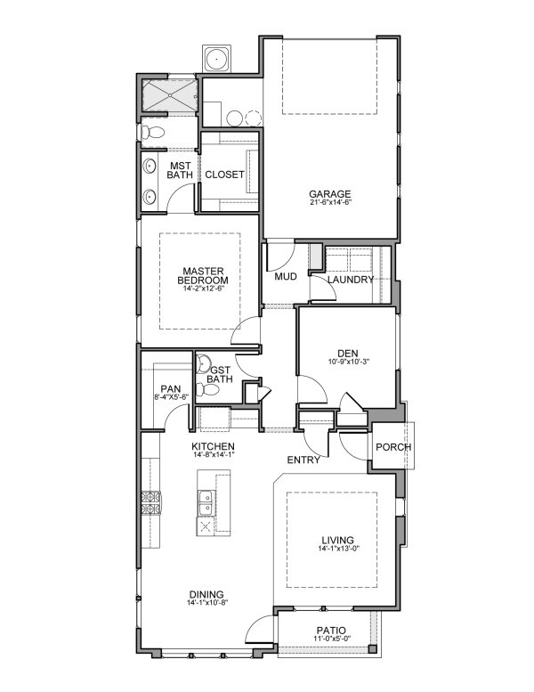Bella Rosa - Single Story House Plans in Meridian ID